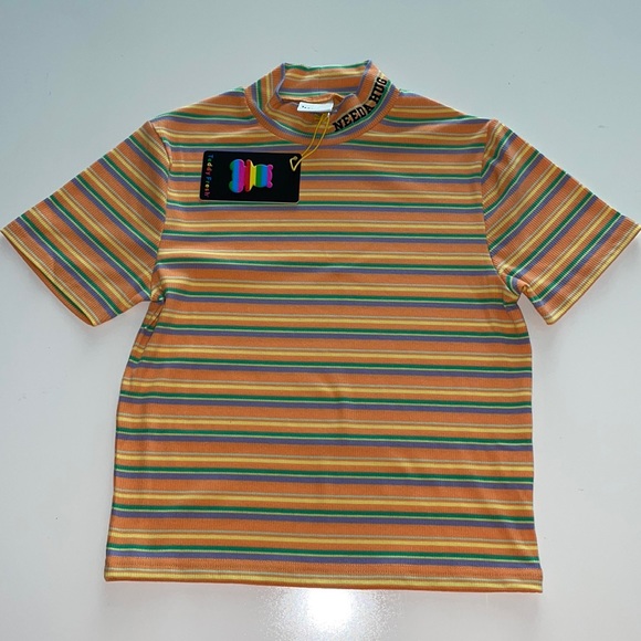 Teddy Fresh WOMEN'S RIB MOCKNECK ORANGE NWT - Picture 2 of 13